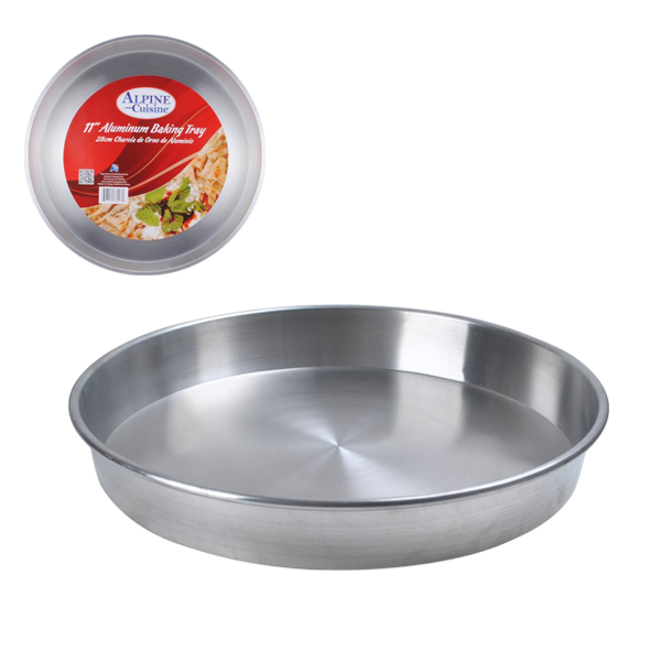 Bandeja de aluminio para hornear en horno, 28 x 5 cm