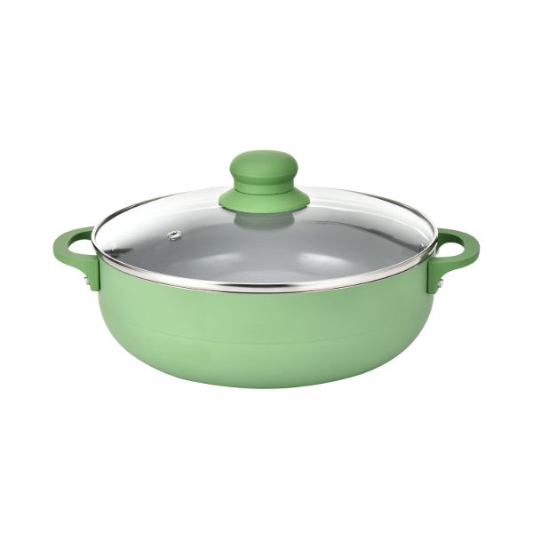 Olla de 4.7 L con tapa y revestimiento cerámico
