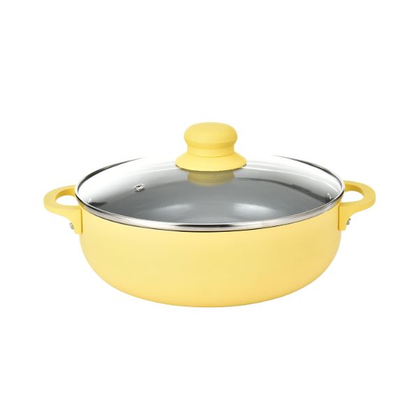 Olla de 4.7 L con tapa y revestimiento cerámico