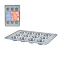 Molde para muffins de 12 tazas de acero al carbono