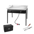 Plancha de 2 comales con accesorios