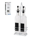 Dispensador de aceite de 2 piezas, 270 ml, con soporte de hierro.
