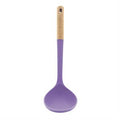 Cucharon de silicón morado con mango de madera Bonita Home