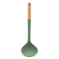 Cucharon de silicón verde con mango de madera Bonita Home