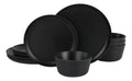 Vajilla de melamina de 12 piezas Gibson Home Fairhope