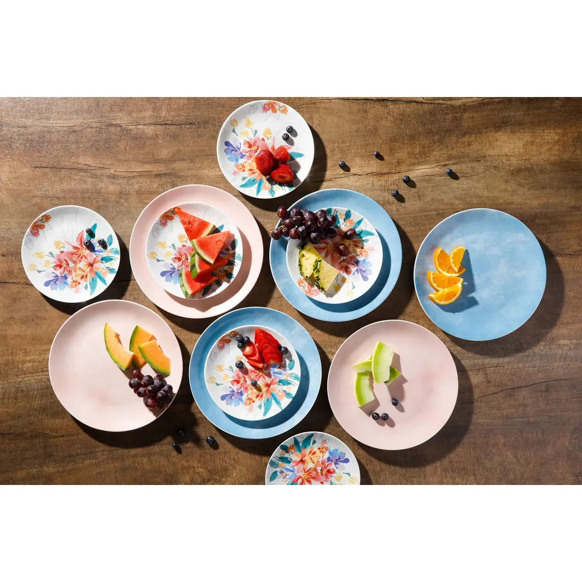 Vajilla de porcelana Spice by Tia Mowry de 12 piezas Gibson