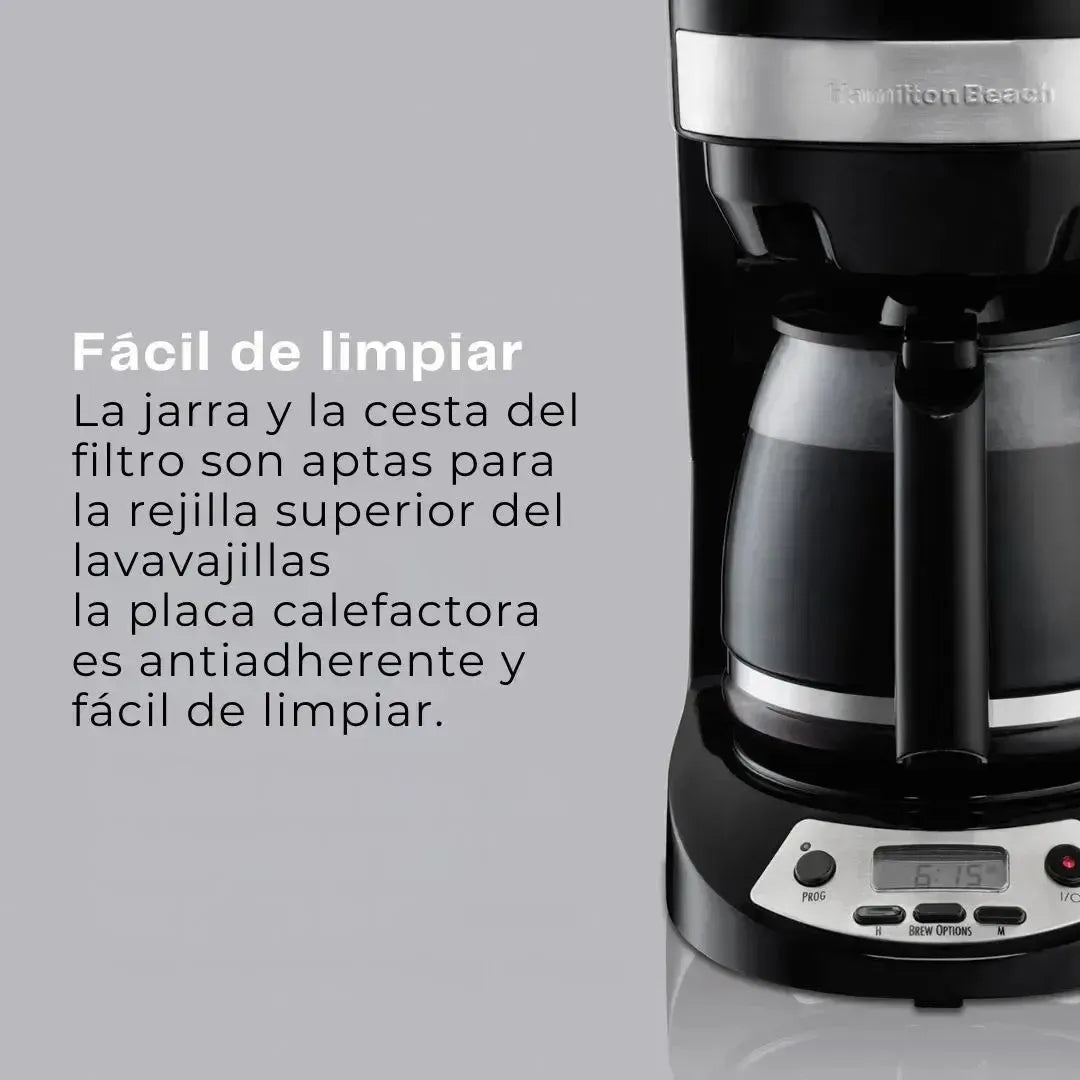 Cafetera Eléctrica 12 Tazas Hamilton Beach