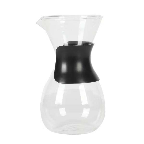 Cafetera de vidrio de borosilicato de 3 piezas de 975 mililitros de Mr. Coffee Verduzco con protector de mano