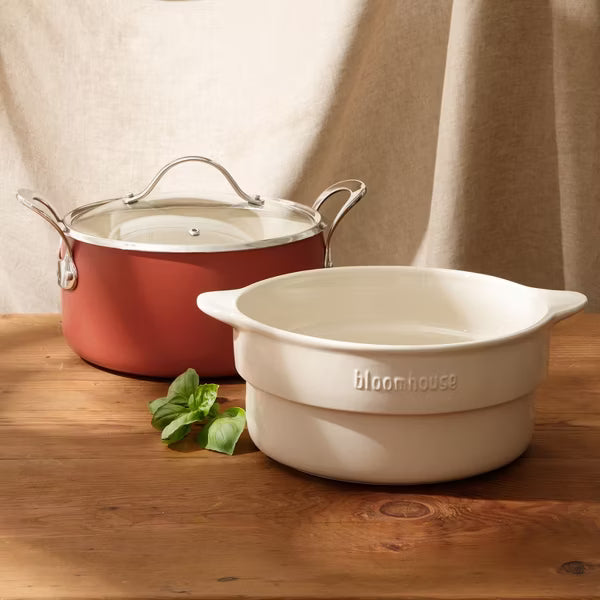 Horno holandés de aluminio Bloomhouse de 5.6 litros con vaporera de cerámica - Dos colores