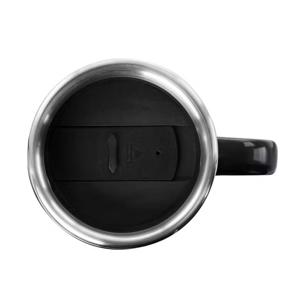 Taza de viaje Mr. Coffee de acero inoxidable y cerámica de 473 mililitros