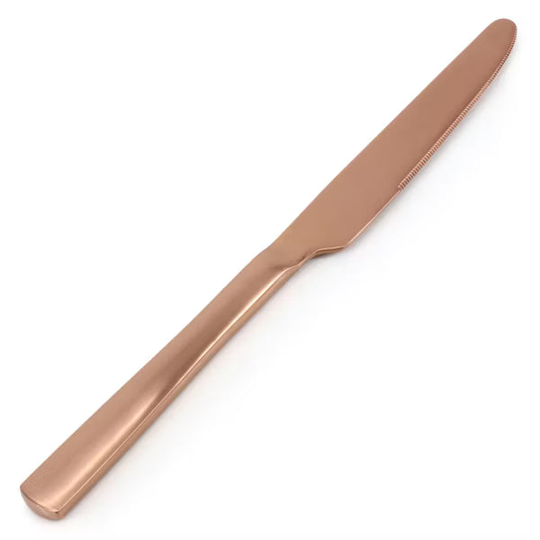 Juego de cubiertos Gibson Elite Earlston de acero inoxidable de 20 piezas en rosa mate