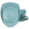Juego de Vajilla de cerámica fina de 8 piezas Gibson Home