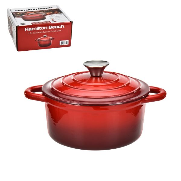 Olla Hamilton Beach de hierro fundido de 2.8 l