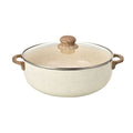 Olla Hamilton Beach beige con revestimiento cerámico de 4.7 l