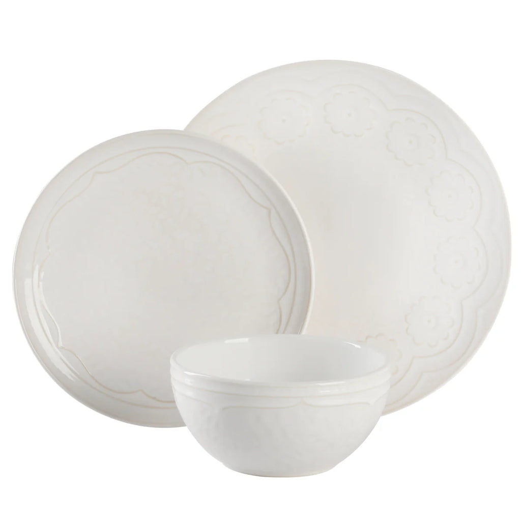 Juego de vajilla de porcelana de 18 piezas Gibson Elite Alemany