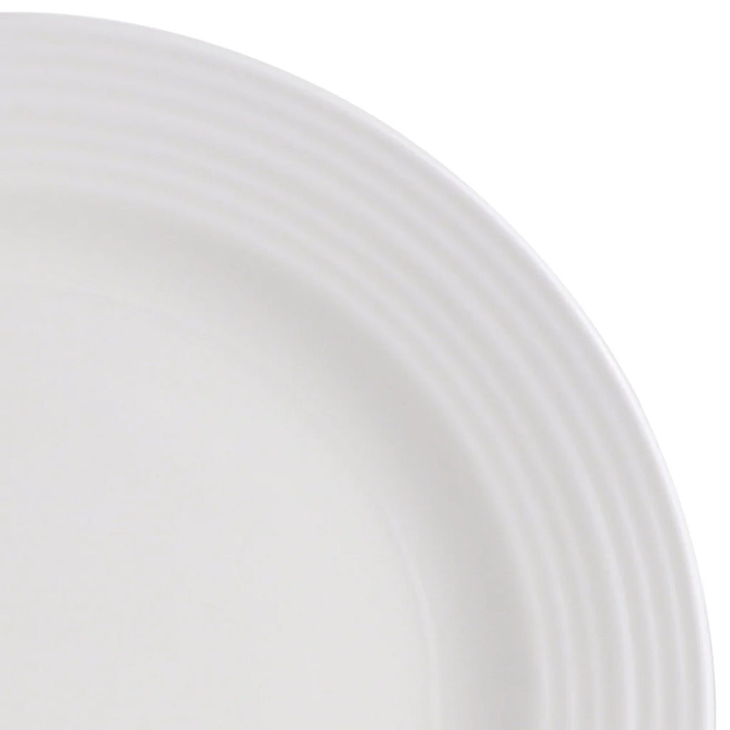 Juego de vajilla de cerámica fina de 16 piezas Gibson Home Amelia Court - Blanco
