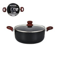 Olla holandesa de 3.7 l, 2.2 mm, negra con revestimiento cerámico negro y mago