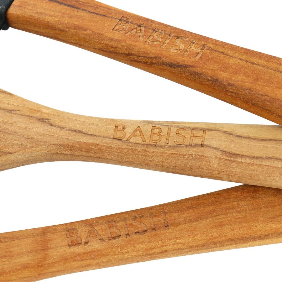 Juego de 5 utensilios de cocina esenciales de madera y silicona Babish