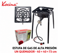 Estufa de gas de alta presión de un quemador