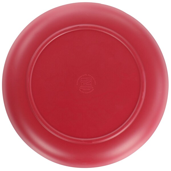 Juego de 4 platos llanos de melamina Rockabye en color rojo