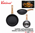 Sartén antiadherente con mármol negro