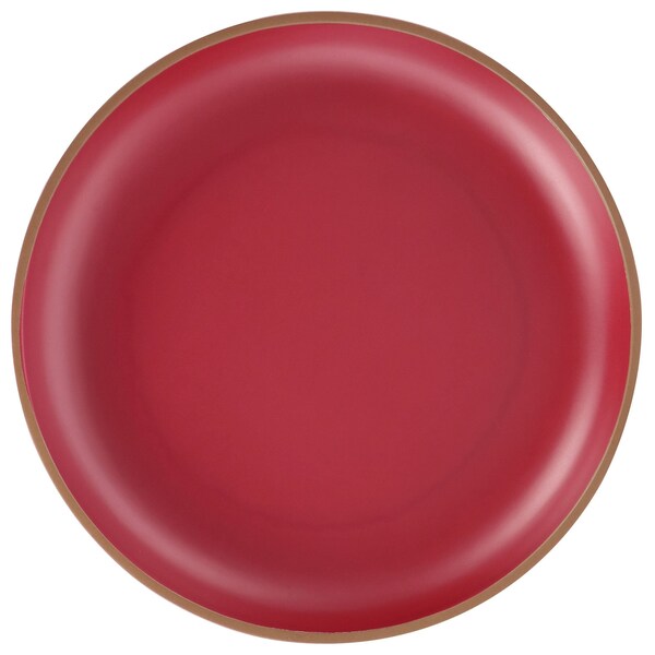 Juego de 4 platos llanos de melamina Rockabye en color rojo