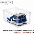 Caja plegable transparente para zapatos