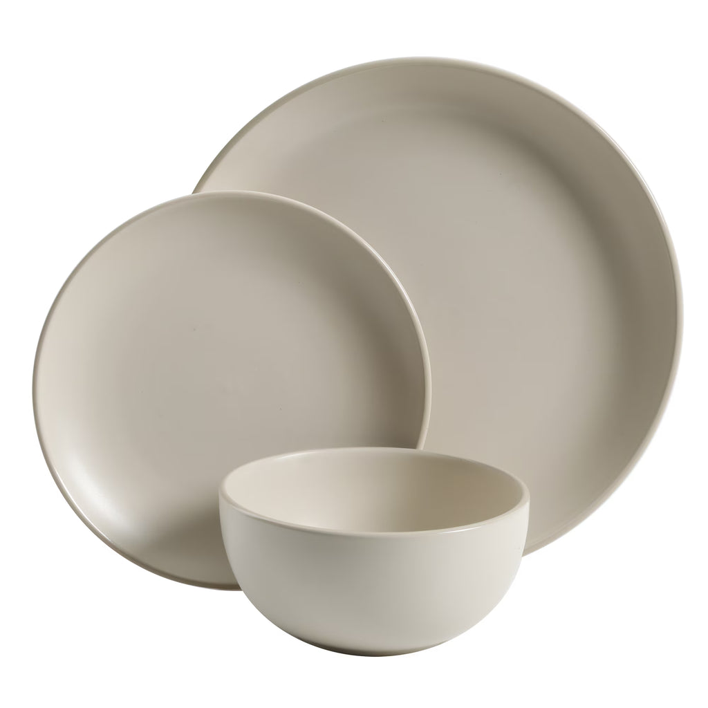 Vajilla de 12 piezas Better Homes & Gardens Zuri, crema