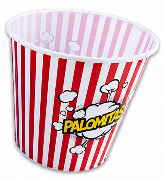 Cubeta de plastico para palomitas
