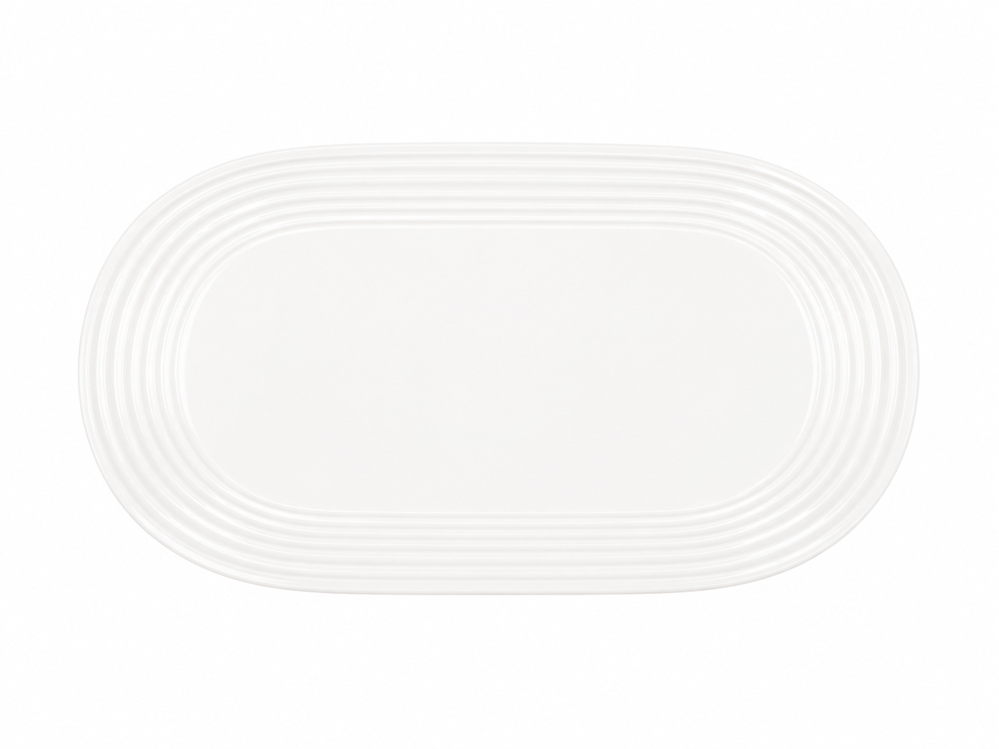 Plato elipse de servicio 35.5 cm